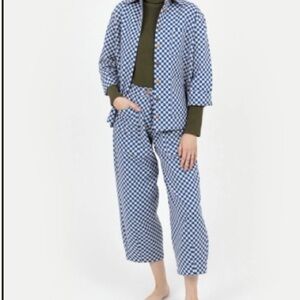 Ilana Kohn Blue and White Checkered Dress